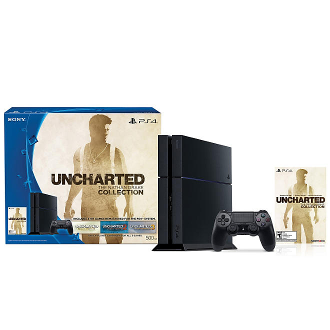 PlayStation 4 500GB Uncharted: The Nathan Drake Collection Console Bundle