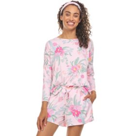Flora by Flora Nikrooz Long Sleeve PJ With Shorts and Matching Headband