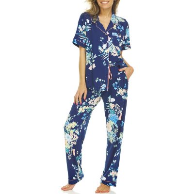 Flora by Flora Nikrooz Ladies 2-Piece Short Sleeve Notch Collar PJ ...