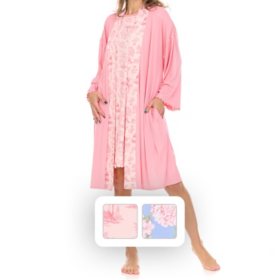 Flora Nikrooz 2-Piece Sleep Dress and Robe Set