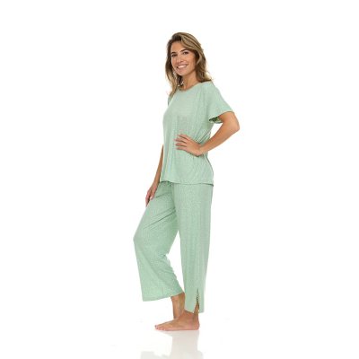 Flora Nikrooz 2-Piece Short Sleeve and Capri Pajama Set