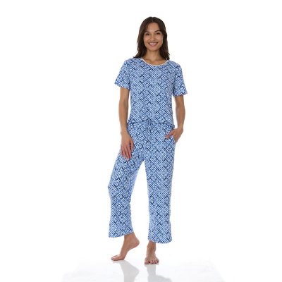 2 Piece Everly Pajama Set:- Blue, M