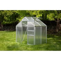 Ogrow Aluminium Greenhouse - Walk-In 6' X 4'- With Sliding Door And Adjustable Roof Vent - Measures  74.8" L x 41.97" W x 79.13" H