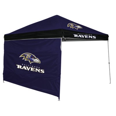 NFL Baltimore Ravens Canopy 9 x 9 with Wall - Sam's Club