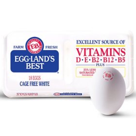 Eggland's Best Large Cage Free White Eggs AA (18 ct.)