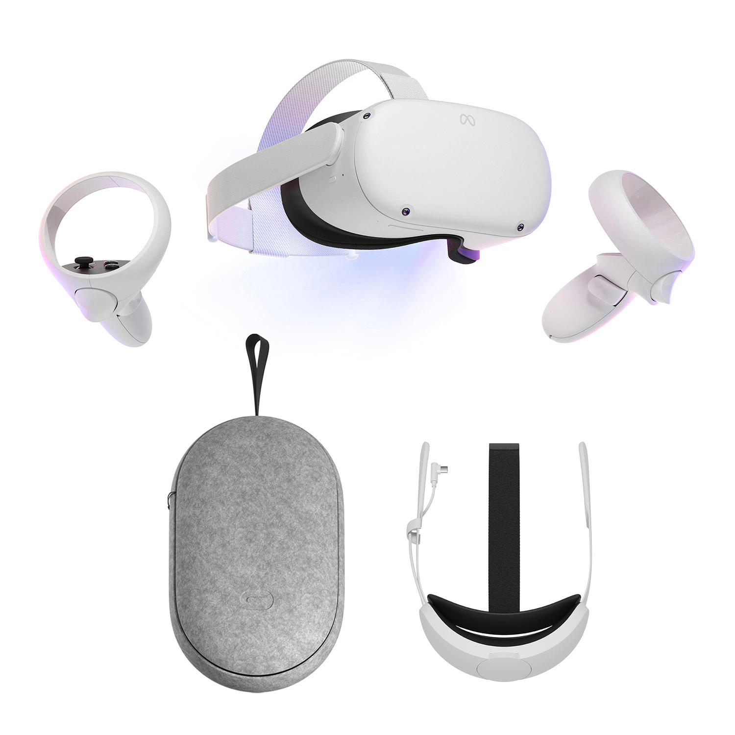 Oculus Quest 2 128GB bundle with Quest 2, Elite Strap with Battery and Carrying Case
