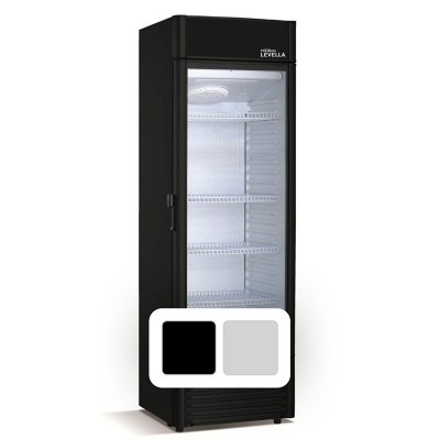 Premium Levella 9 Cu. Ft. Commercial Display Refrigerator (Black):- Black