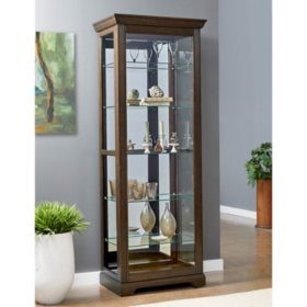 Fountain Grove Lighted Curio Cabinet Cherry Sam S Club