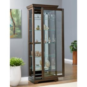 Fountain Grove Lighted Curio Cabinet Cherry Sam S Club