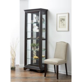 James Lighted Curio Cabinet Ebony Sam S Club