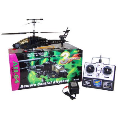 rc apache helicopter 4 channel remote control ready to fly