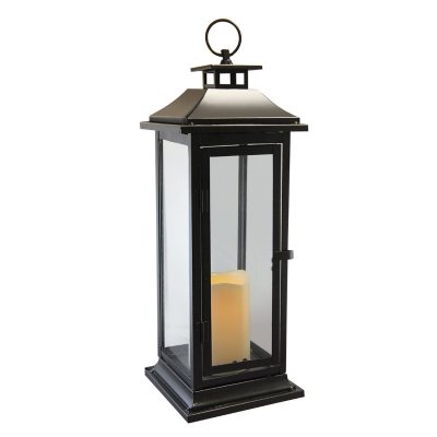 Black Metal Lantern with LED Candle - Sam's Club