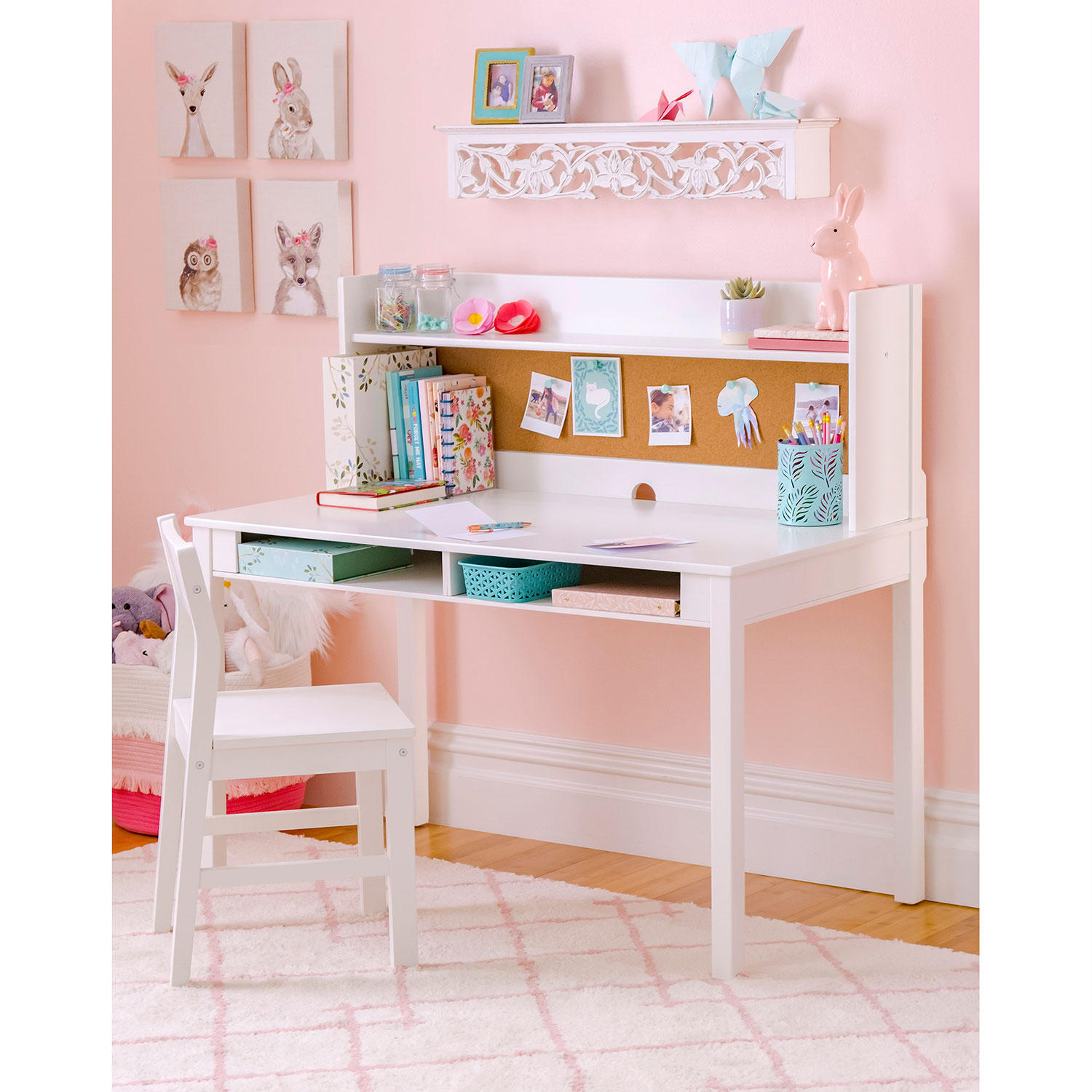 Martha Stewart Living and Learning Kids’ Desk with Hutch and Chair