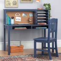 Kid's Media Desk With Hutch and Chair, Assorted Colors