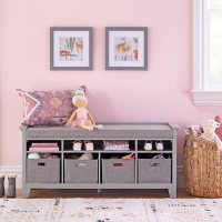 Martha Stewart Living and Learning Kids' Storage Bench, Assorted Colors
