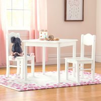 Classic Table and Chairs Set - White