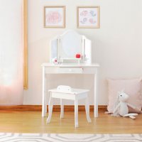 Classic Vanity and Stool, Assorted Colors