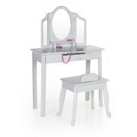 Classic Vanity and Stool, Assorted Colors