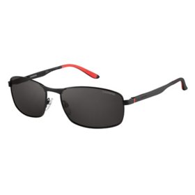 Carrera Modified Square Sunglasses, Matte Black, 8012/S