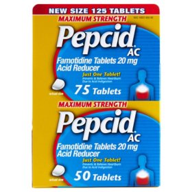 Pepcid AC Maximum Strength for Heartburn Prevention and Relief Tablets, 20 mg 125 ct.
