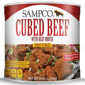 Sampco Beef in Broth 6 lbs.