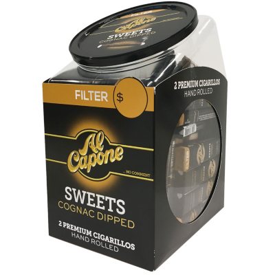 Al Capone Sweets Cognac Dipped Filter Cigarillos 2 Pk 60 Ct Sam S Club