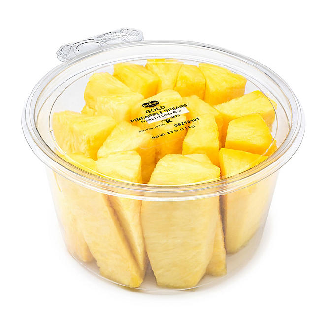 Fresh Cut Pineapple Spears 2.5 lbs.