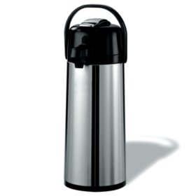 Thermos Air Pot Stainless Steel 2 Qt 1.9L Pump Coffee Server