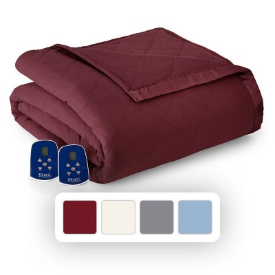 Shavel Micro Flannel Electric Blanket Assorted Colors and Sizes