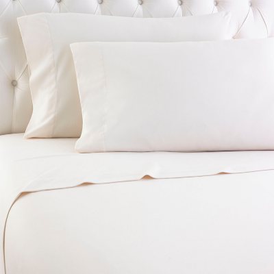 Micro Flannel Solid Sheet Set - Ivory - King:- Ivory, King