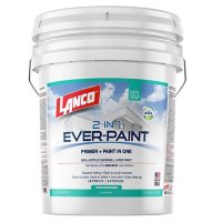 5 Gal. Ever-Paint 2 in 1 Interior/Exterior Eggshell Ultra White Paint & Primer