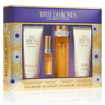 Elizabeth Taylor White Diamonds 4 Piece Fragrance Gift Set - Sam's Club