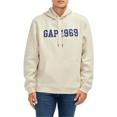 GAP Men's Varsity Inspired 1969 Logo Long Sleeve Hoodie