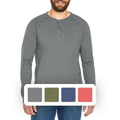 Ultrasoft Long-Sleeve Henley Gray