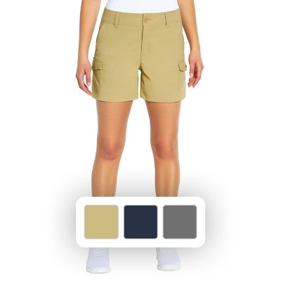 Eddie Bauer Ladies Cargo Pocket Short Khaki 6