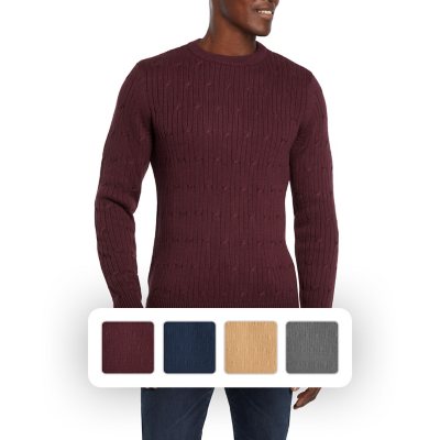 Express outlets mens knitted crewneck sweater