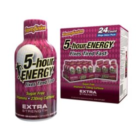 5-hour ENERGY Shot, Extra Strength, Transfusion 1.93 fl. oz., 24 pk.