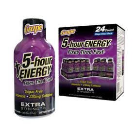 5-hour ENERGY Shot, Extra Strength, Grape 1.93 oz., 24 ct.