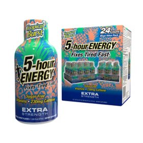 5-hour ENERGY Shot, Extra Strength, Tropical Burst 1.93 oz., 24 ct.