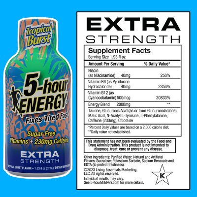 Pineapple Splash Flavor Extra Strength 5-hour ENERGY Drink 12-pack