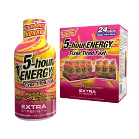 5-hour ENERGY Shot, Extra Strength, Strawberry Banana 1.93 oz., 24 pk.