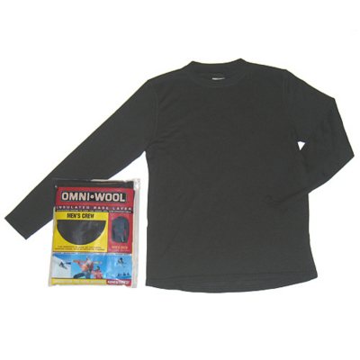 Omni wool base layer crew sale top