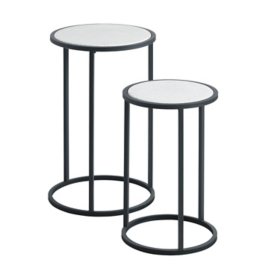 Round Accent Tables, Set of 2