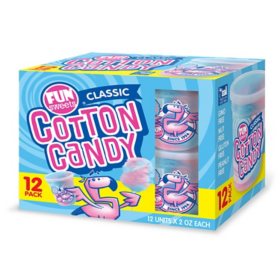 Fun Sweets Cotton Candy, 12 pk. 