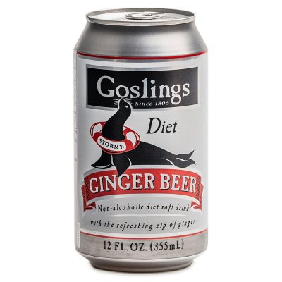 Goslings Diet Non-Alcoholic Ginger Beer (12 fl. oz. can, 24 pk.) - Sam's Club