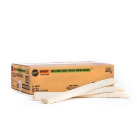  Pre-Stretched French Bread, Bulk Wholesale Case (24 ct.)