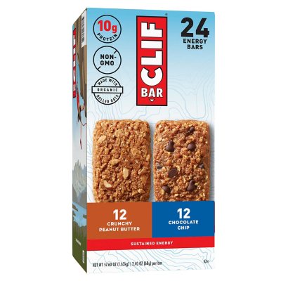 CLIF Bar Chocolate Chip Energy Bars 2.4 Oz Box Of 12 Bars - Office Depot