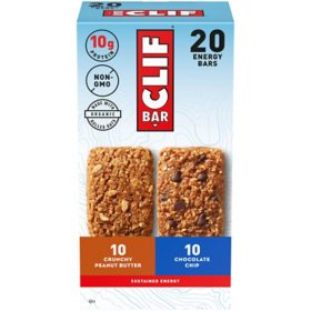 CLIF Bar Variety Pack 2.4 oz, 20 ct.