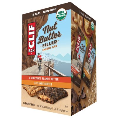 Clif Bar Nut Butter Filled Chocolate Peanut Butter Bars 1.76 Oz Box Of 12  Bars - Office Depot