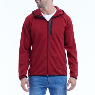 Eddie Bauer Mens Sport Hooded Full Zip Fleece Jacket